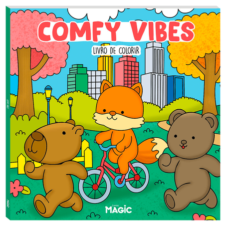 Livro colorir comfy vibes magic kids 48fls