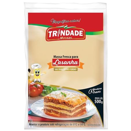 Massa P/ Lasanha Trindade 500g Fresca