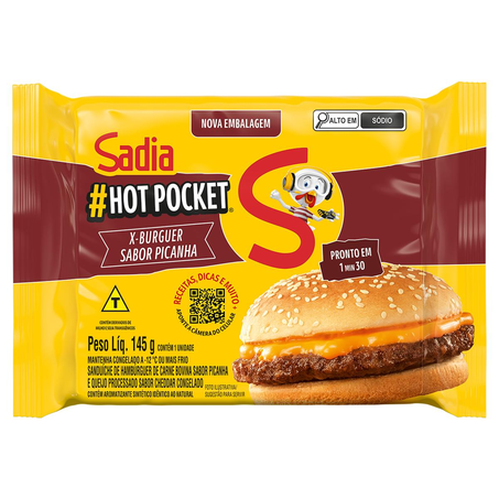 Hot Pocket Sadia 145g - X-Picanha