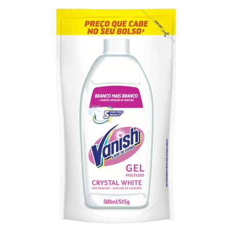 TIRA-MANCHAS GEL MULTIUSO VANISH CRYSTAL WHITE SACHÊ