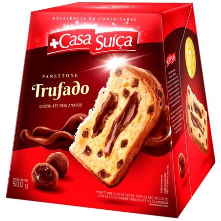 PANETONE CASA SUIÇA 500G TRUFADO