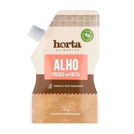 Alho Fresco Em Pasta Horta Alimentos 150g