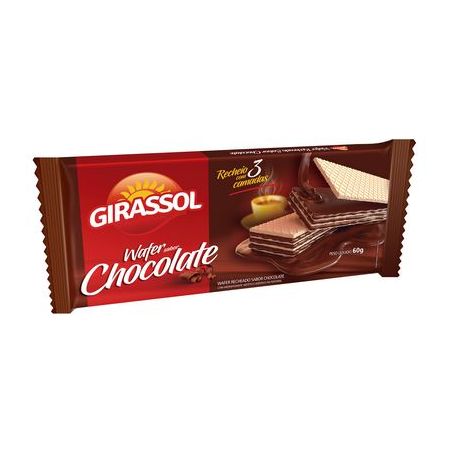 Wafer girassol 60gr chocolate