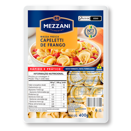 Capeletti Mezzani Frango 400g
