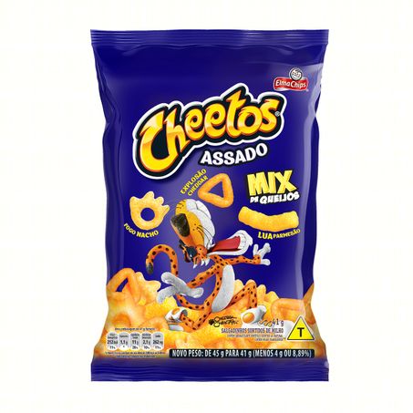 Salgadinho de milho mix de queijos elma chips cheetos 41g