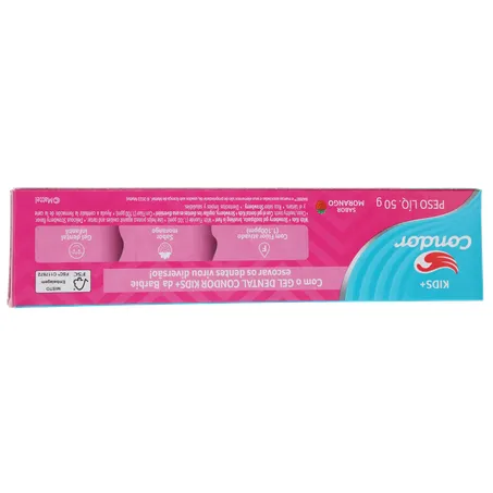 Creme Dental Infantil Barbie Morango com Flúor Condor 50G 360-17