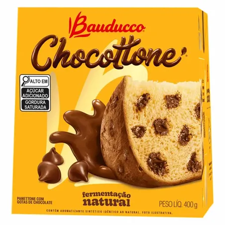 Panettone bauducco 400g gotas chocolate