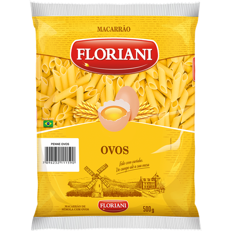 Macarrao Semola Ovos Floriani 500g Penne