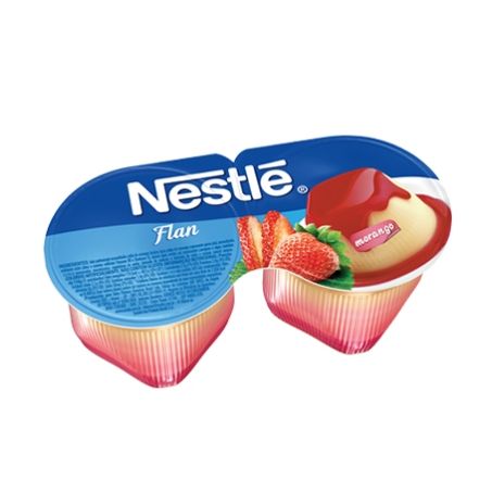 Sobremesa nestle flan morango 200g