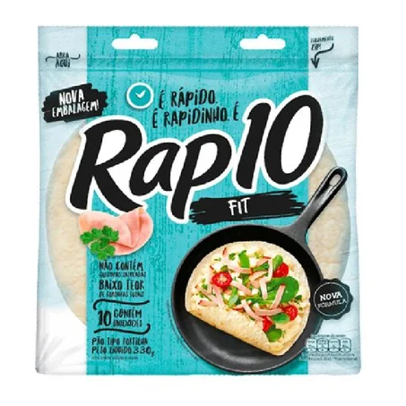 PÃO TORTILHA RAP10 FIT 9UN 297G