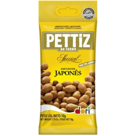 Amendoim japones salgado ao forno pettiz 50g