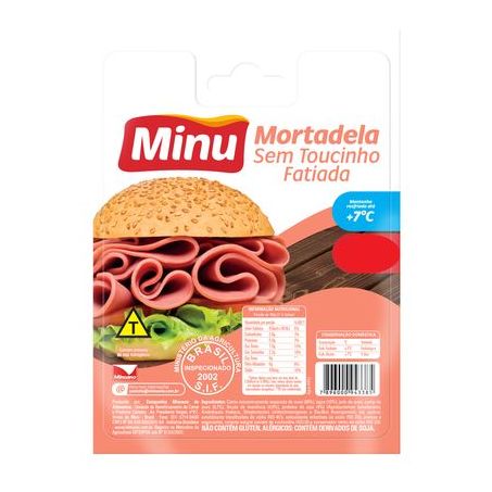 MORTADELA MINU 150G S/TOUCINHO