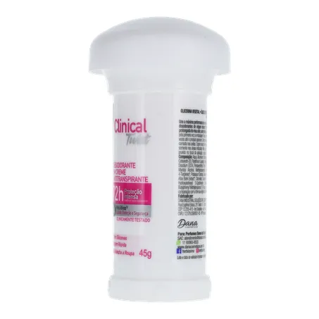 DESODORANTE EM CREME HERBÍSSIMO TWIST CLINICAL ROSA PROTEÇÃO INTENSA STICK 45G 360-7
