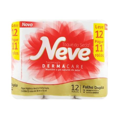 Papel Higiênico Neve Folha Dupla Oferta 12UN