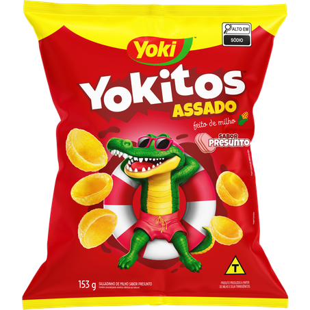 SALGADINHO YOKITOS CONCHINHA PRESUNTO PACOTE 135G