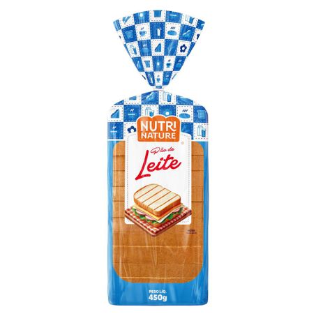 PÃO DE LEITE NUTRI NATURE 450G