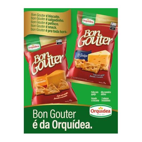 Biscoito orquidea bon gouter queijo suíço 75
