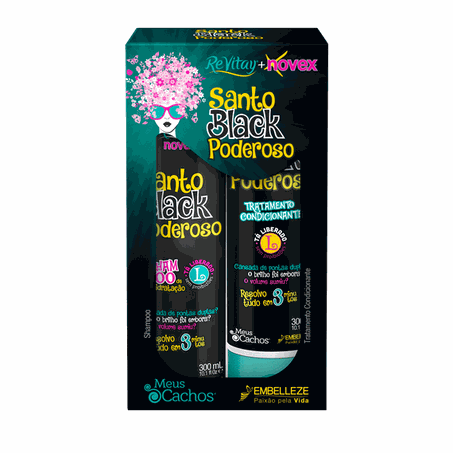 SHAMPOO + COND EMBELLEZE 600ML BLACK