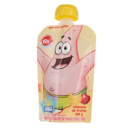 Iogurte Bob Esponja Vitamina De Frutas e Cereais 100g 360-1