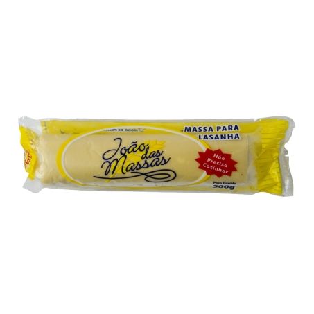 Massa para lasanha joão das massas rolo 500g