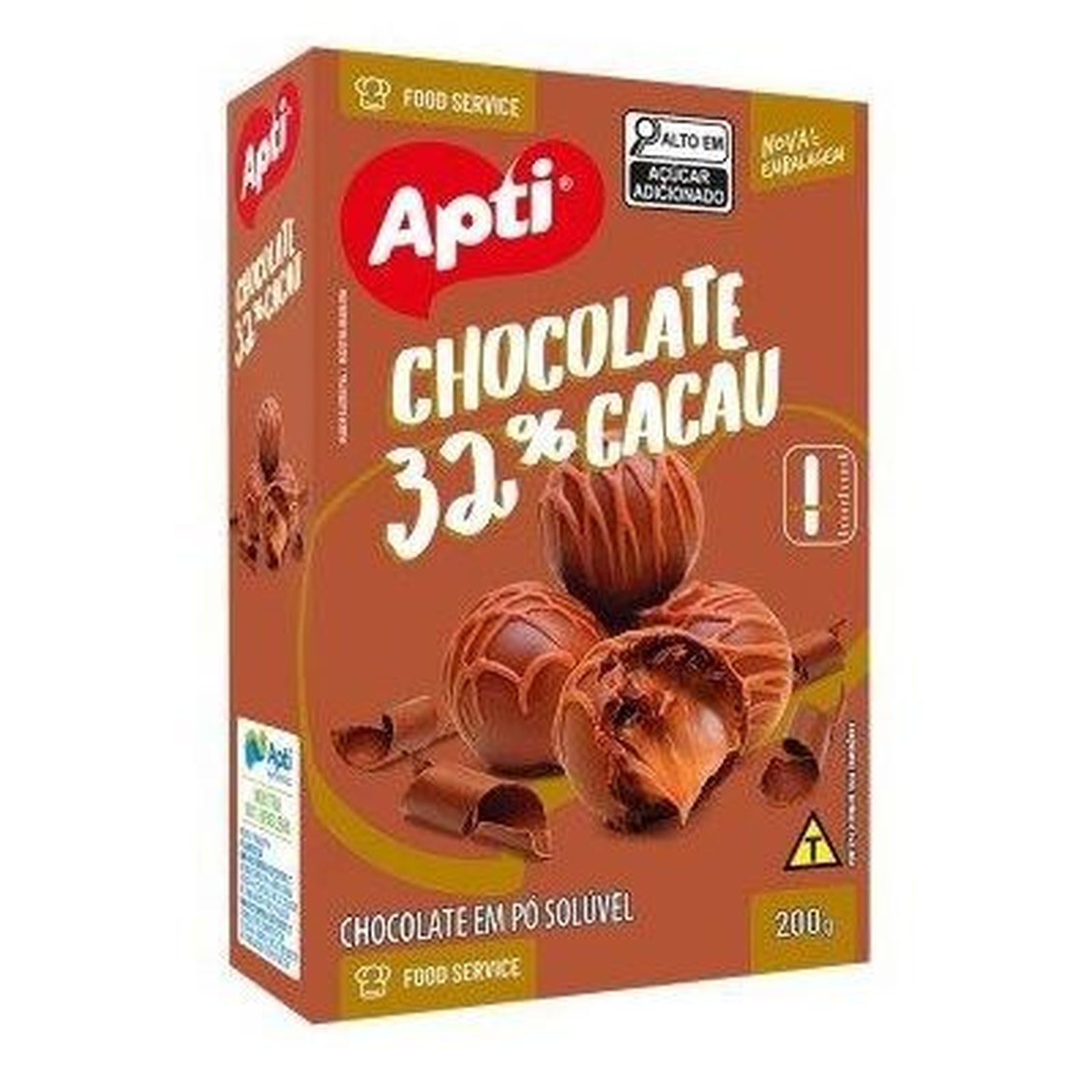 Chocolate Em Pó Apti 32% Cacau Caixa 200g | GB Mix