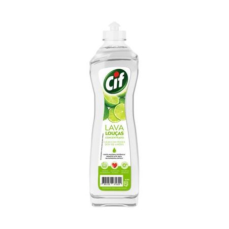 CIF LAVA LOUCAS CONC.420ML CLER COM PODER LIMAO 