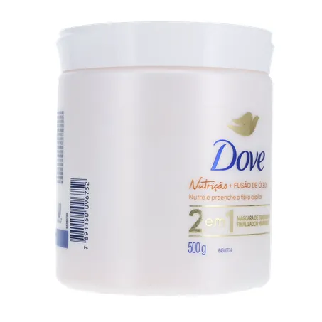 MÁSCARA TRATAMENTO DOVE 2 EM 1 NUTRIÇÃO + TRI ÓLEOS 500G 360-31