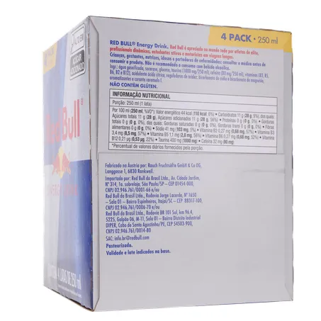 ENERGETICO RED BULL 250ML 4UN 360-7