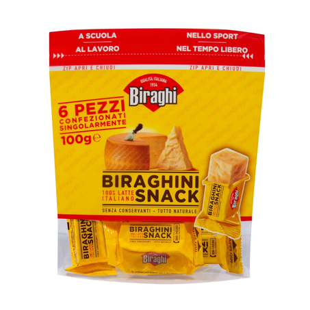 Queijo snack gran biraghini nacon 100g