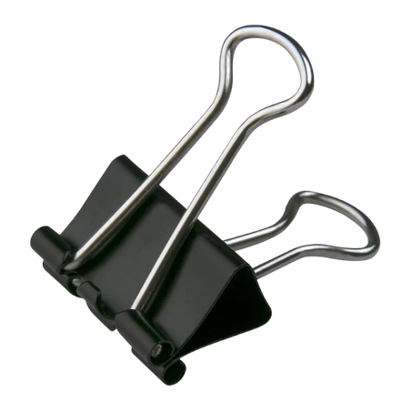 PRENDEDOR DE PAPEL BAZZE BINDER 41 MM PRETO 618920