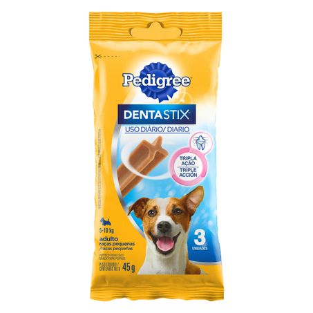 Petisco para cães adultos raças pequenas pedigree dentastix