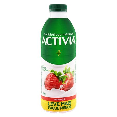 Promoção Leite Fermentado Activia Morango Leve800g Pague750g