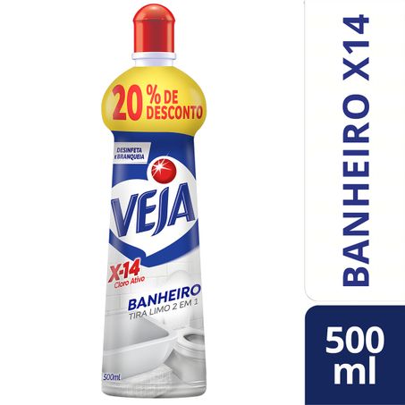 DESINFETANTE BANHEIRO TIRA-LIMO VEJA X-14