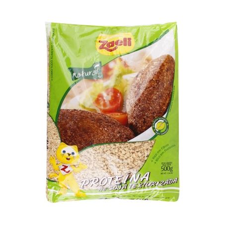 Proteína de Soja Zaeli Texturizada Embalagem 500G
