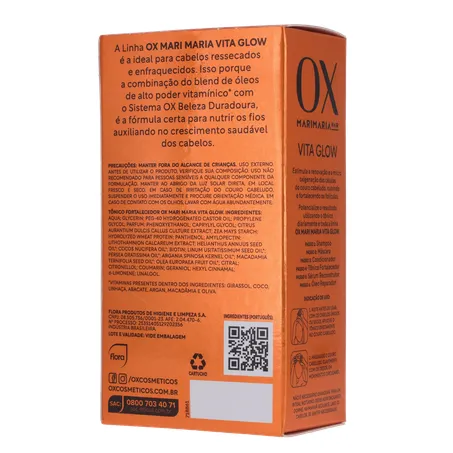 Tônico Capilar Fortalecedor Mari Maria Ox Vita Glow Frasco com 30Ml 360-21