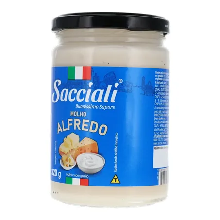 MOLHO PRONTO SACCIALI ALFREDO VIDRO 320G 360-3