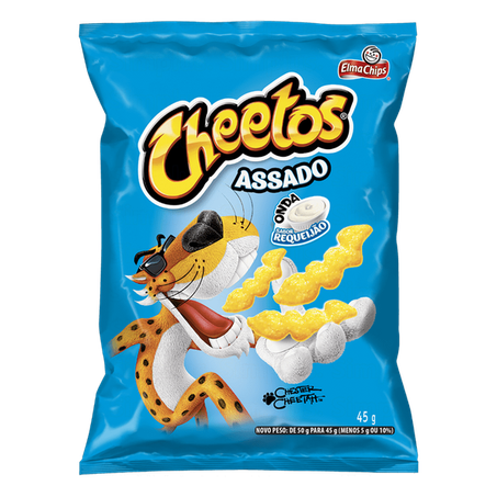 Salgadinho elma chips cheetos onda requeijão pacote 45g