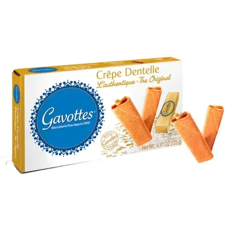 Biscoito gavottes crepe dentelle amantei