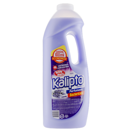 Desinfetante kalipto lavanda leve 2 litros pague 1,9 litros