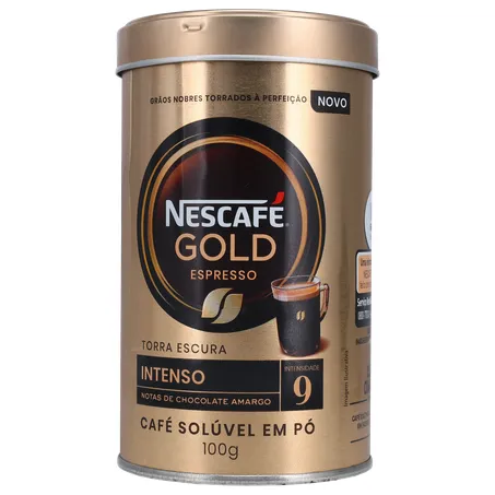 Café Nescafé Gold Espresso Intensidade 9 Lata 100G 360-1