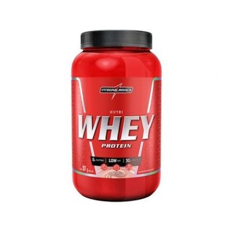 Nutri whey integral medica 900gr morango pt