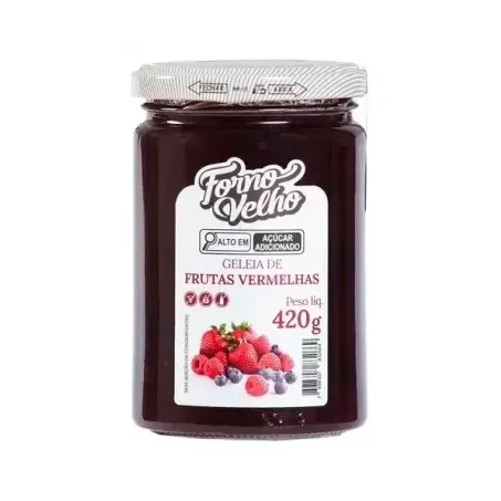 DOCE CREMOSO FORNO VELHO 420G FRUTAS VERMELHAS