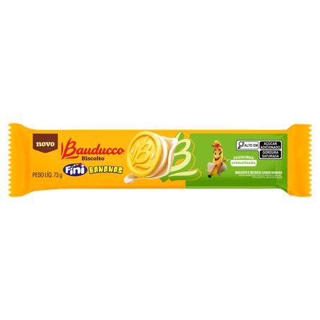 Biscoito Recheado Bauducco Fini Banana 73g
