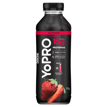 YOPRO 15G PROTEINAS MORANGO 500G