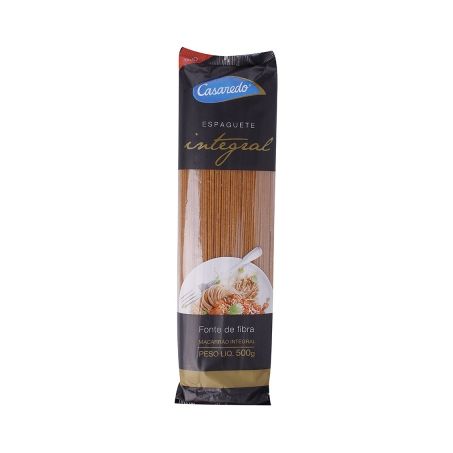 MACARRAO INTEGRAL CASAREDO ESPAGUETE 500G 100222