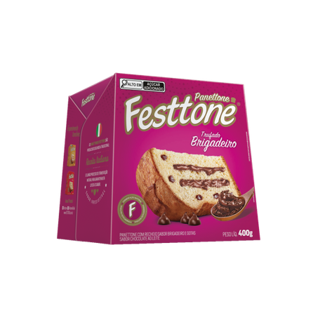 Panettone festtone trufado brigadeiro 400g