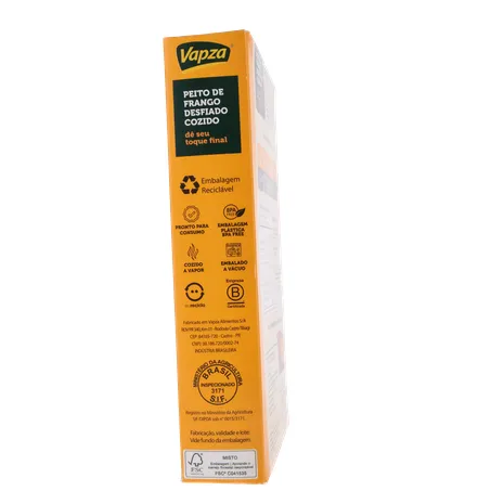 Peito de Frango Vapza Desfiado E Cozido Caixa 400G 360-10