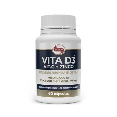 SUPLEMENTO VITAFOR VITA D3+C+ ZINCO 60 CAPSULAS