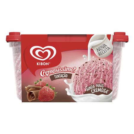 SORVETE TENTAÇÃO KIBON CREMOSÍSSIMO