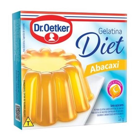 Gelatina dr. oetker diet sabor abacaxi 12g